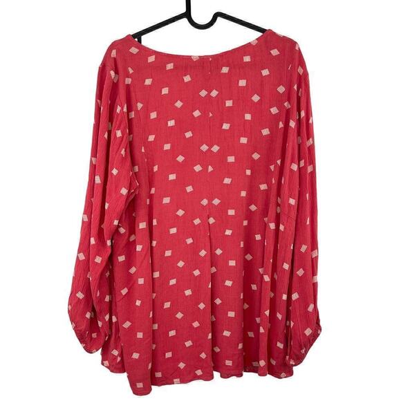 Torrid Fit And Flare Crinkle Gauze Babydoll Pleated Flare Blouse Size 2X - Picture 3 of 8